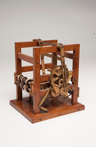 Patent model for paper-folding machine