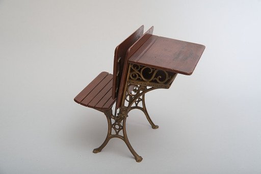 Calvin W. Sherwood's 1870 School Desk and Seat Patent Model