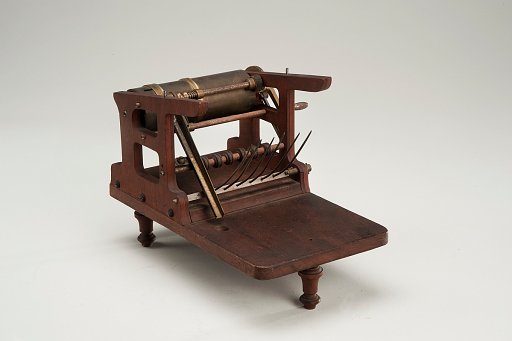 Patent model for a cylinder drum