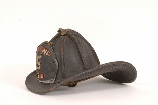 Fire Helmet, "Engine 5 L.F.D."