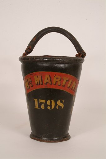 Fire Bucket, "William Martin 1798"