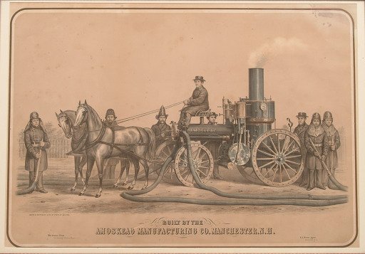 Lithograph, "Amoskeag Manufacturing Company"