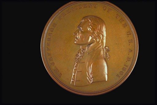 Indian Peace Medal, Thomas Jefferson, United States, 1801