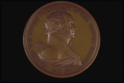 Indian Peace Medal, Martin Van Buren, United States, 1837