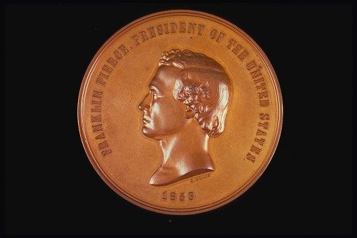 Indian Peace Medal, Franklin Pierce United States, 1853