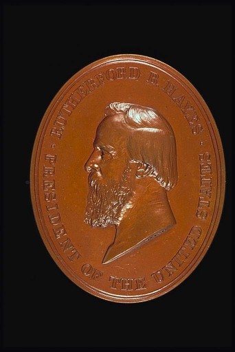 Indian Peace Medal, Rutherford B. Hayes, United States, 1877