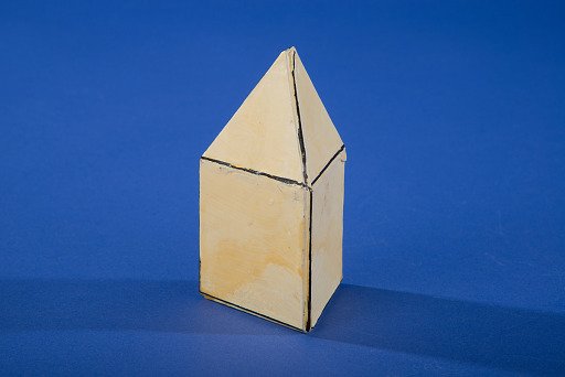 Polyhedron Model by Martin Berman, Elongated Triangular Pyramid