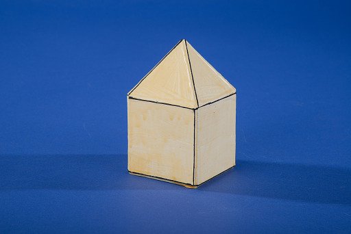 Polyhedron Model by Martin Berman, Elongated Square Pyramid