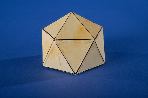 Polyhedron Model by Martin Berman, Gyroelongated Pentagonal Pyramid