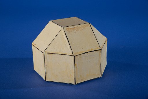 Polyhedron Model by Martin Berman, Elongated Square Cupola