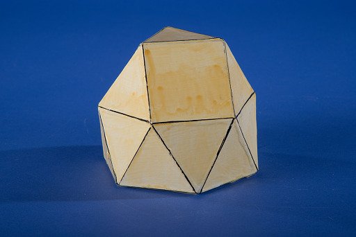 Polyhedron Model by Martin Berman, Gyroelongated Triangular Cupola