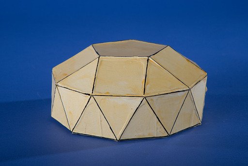 Polyhedron Model by Martin Berman, Gyroelongated Pentagonal Cupola