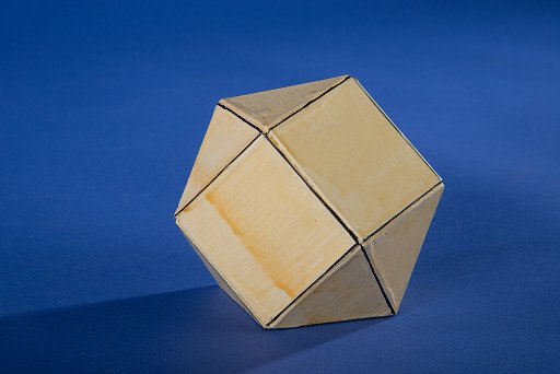 Polyhedron Model by Martin Berman,Triangular Orthobicupola