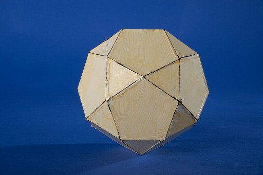 Polyhedron Model by Martin Berman, Pentagonal Orthobirotunda