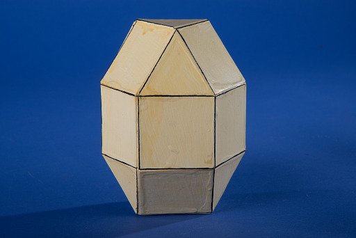 Polyhedron Model by Martin Berman, Elongated Triangular Gyrobicupola