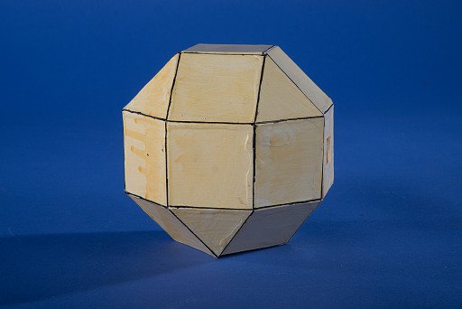 Polyhedron Model by Martin Berman, Elongated Square Gyrobicupola