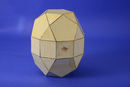 Polyhedron Model by Martin Berman, Elongated Pentagonal Orthobirotunda