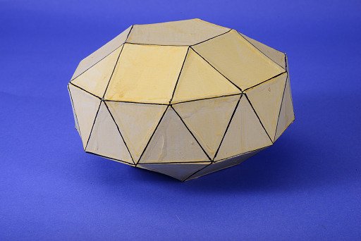 Polyhedron Model by Martin Berman, Gyroelongated Pentagonal Bicupola