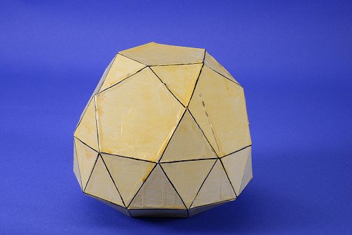 Polyhedron Model by Martin Berman, Gyroelongated Pentagonal Cupolarotunda