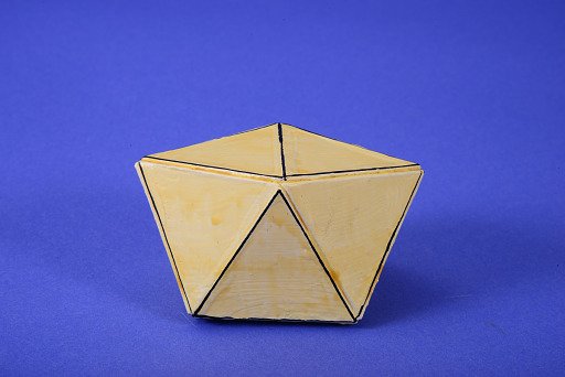 Polyhedron Model by Martin Berman, Biaugmented Triangular Prism
