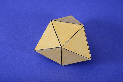 Polyhedron Model by Martin Berman, Triaugmented Triangular Prism