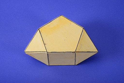 Polyhedron Model by Martin Berman, Biaugmented Pentagonal Prism