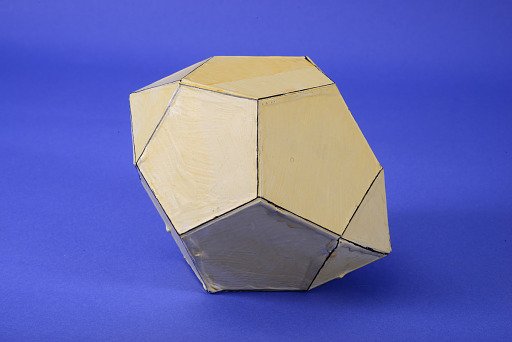 Polyhedron Model by Martin Berman, Parabiaugmented Dodecahedron