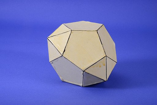 Polyhedron Model by Martin Berman, Metabiaugmented Dodecahedron