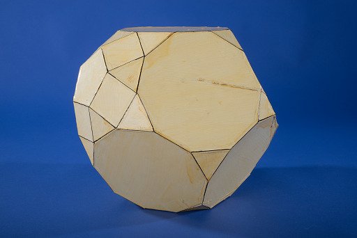Polyhedron Model by Martin Berman, Parabiaugmented Truncated Dodecahedron