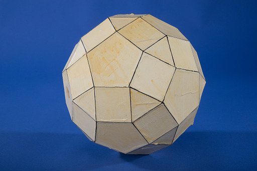 Polyhedron Model by Martin Berman, Gyrate Rhombicosidodecahedron