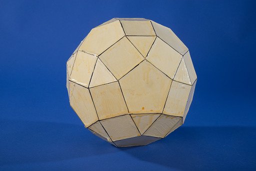 Polyhedron Model by Martin Berman, Parabigyrate Rhombicosidodecahedron