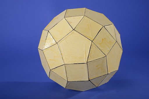 Polyhedron Model by Martin Berman, Metabigyrate Rhombicosidodecahedron