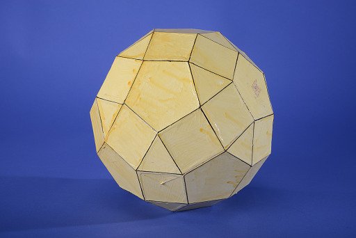 Polyhedron Model by Martin Berman, Trigyrate Rhombicosidodecahedron