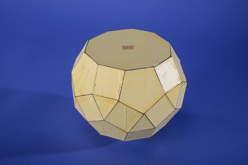 Polyhedron Model by Michael Berman, Paragyrate Diminished Rhombicosidodecahedron