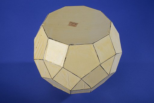 Polyhedron Model by Michael Berman, Bigyrate Diminished Rhombicosidodecahedron