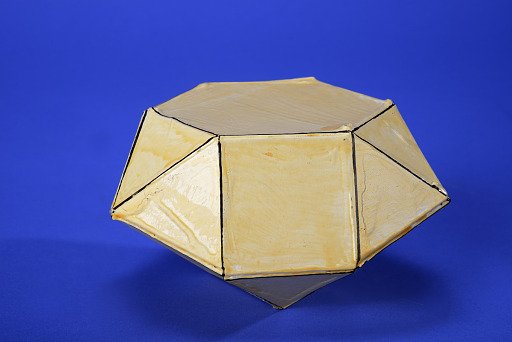 Polyhedron Model by Martin Berman, Triangular Hebesphenorotunda