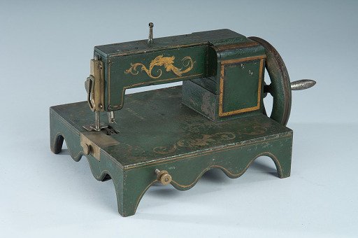 1852 - Christopher Hodgkin's Patent Model of a Sewing Machine