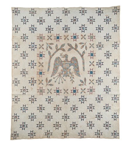 1800 - 1825 Dove-Cator Families "American Eagle" Quilt