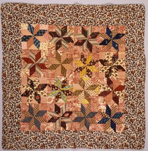 1825 - 1850 "LeMoyne Star" Pieced Table Cover