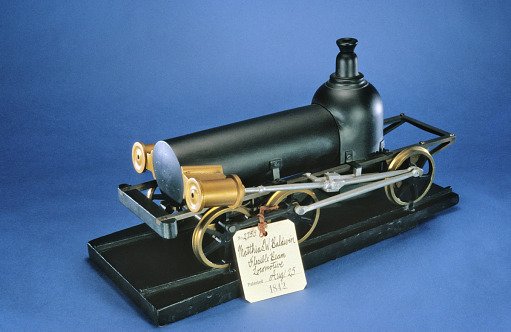 Baldwin's Patent Model of a Flexible Beam Locomotive - ca 1842