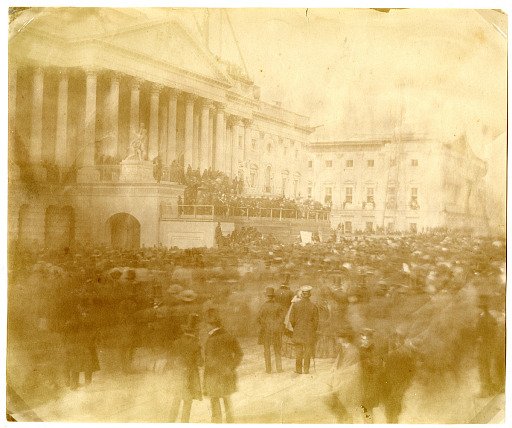 Photograph of James Buchanan's inauguration, 1857