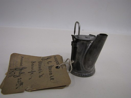 Oil-Wick Miner’s Lamp Patent Model