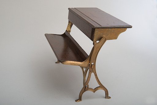 William Wooten's 1869 School Desk and Seat Patent Model of School Desk and Seat