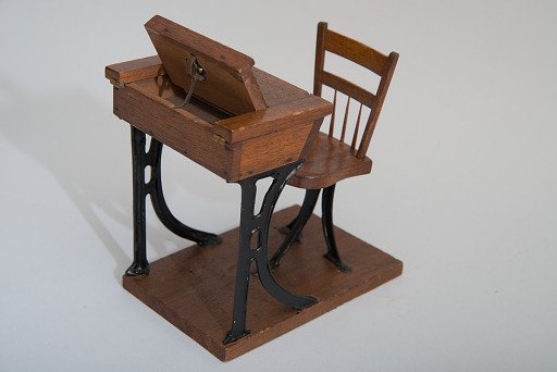 Hamilton S. McRae's 1867 School Desk and Seat Patent Model