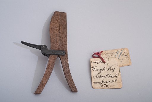 Henry R. Fry's 1875 School Seat Standard Support Patent Model