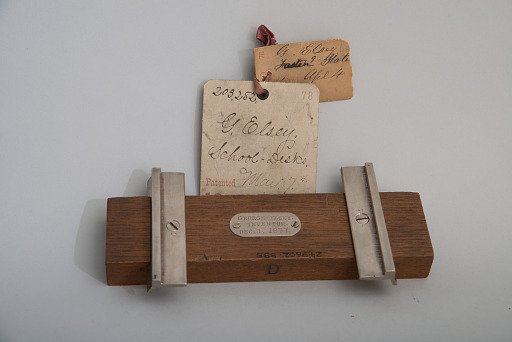 George Elsey's 1878 School Desk Juncture Improvement Patent Model