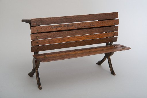 Charles J. Higgins's 1871 School Desk and Seat Patent Model