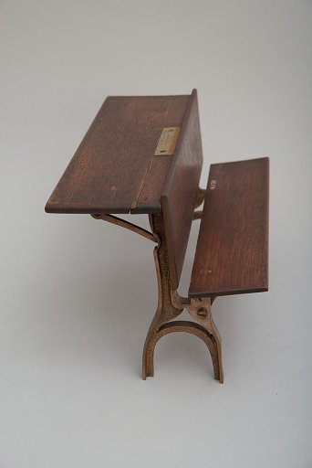 John Long and Eugene Convers's 1871 School Desk and Seat Patent Model