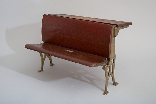 Isaac Newton Peirce's 1891 School Desk and Seat Patent Model