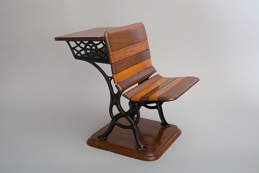Charles H. Presbrey's 1873 School Desk and Seat Patent Model